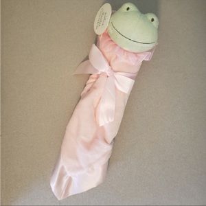 Hallmark Frog Pink Baby Lovey Blanket